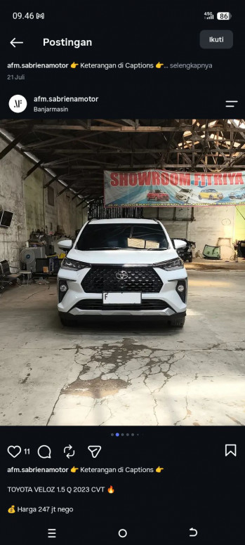 Toyota Avanza 1.5L Veloz Automatic 2023