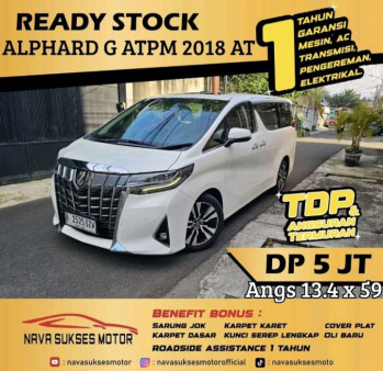 Toyota Alphard 2.5L G Automatic 2018