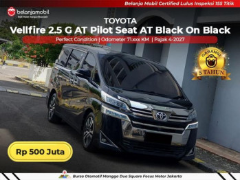 Toyota Vellfire 2.5L G Automatic 2018