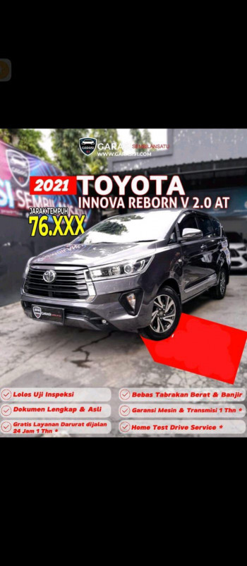 Toyota Innova 2.0L V Bensin Zenix  Automatic 2021
