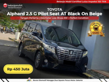 Toyota Alphard 2.5L G Automatic 2017