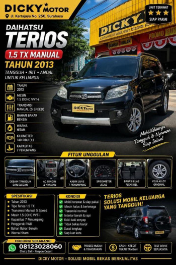 Daihatsu Terios 1.5L TX Manual 2013
