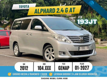 Toyota Alphard 2.4L G Automatic 2012