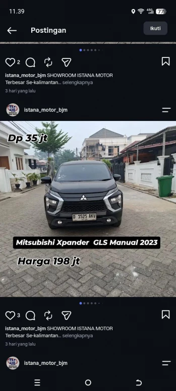 Mitsubishi Xpander 1.5L GLS Manual 2023