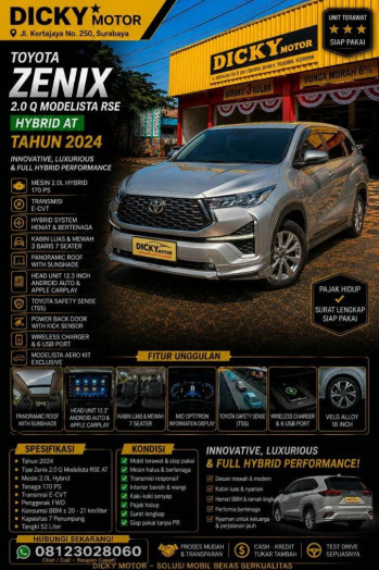 Toyota Innova 2.0L Q HV Modellista Zenix Automatic 2024