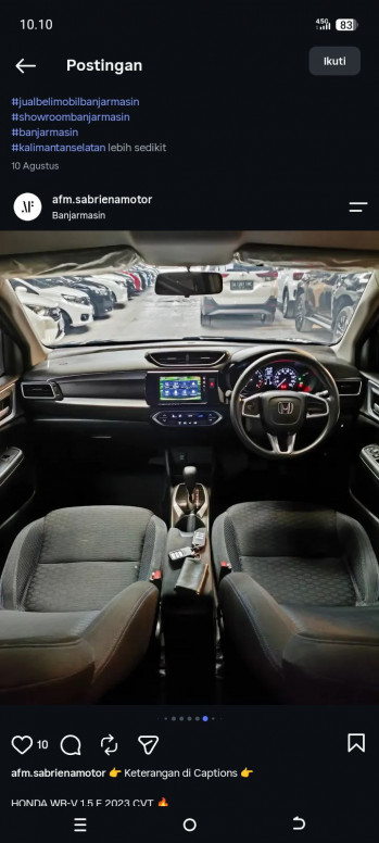 Honda WRV 1.5L E CVT Automatic 2023