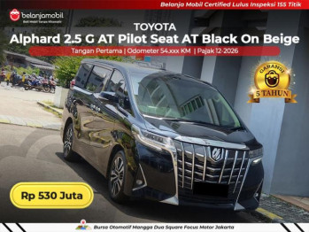 Toyota Alphard 2.5L G Automatic 2018